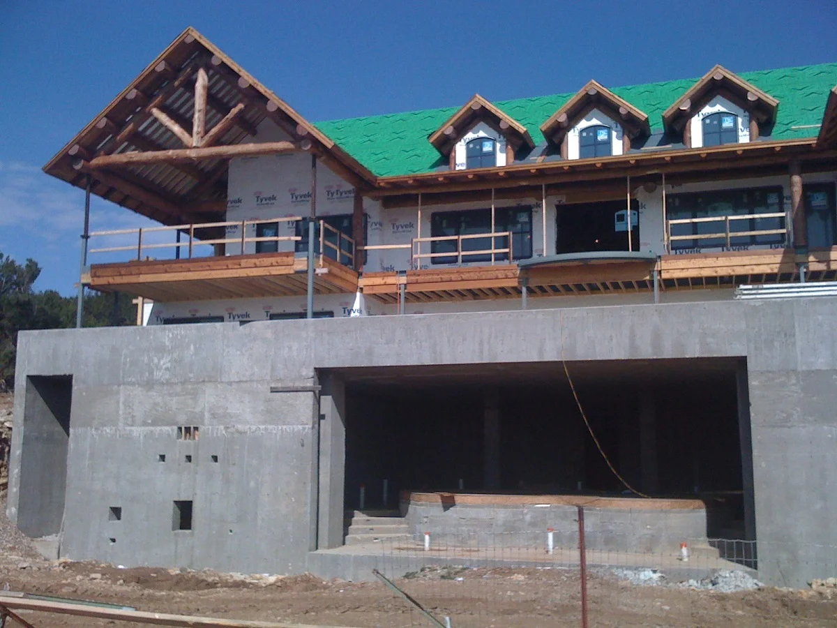 A new concrete constructed home