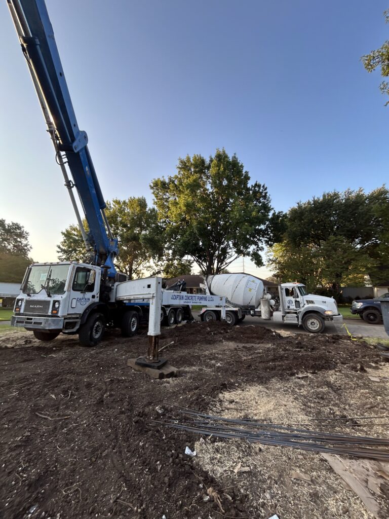 Concrete driveway installation in Weatherford Texas