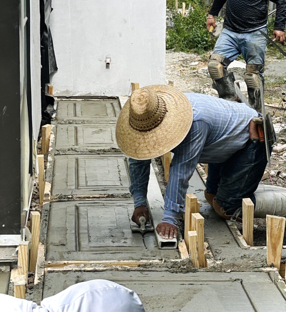 concrete patio
